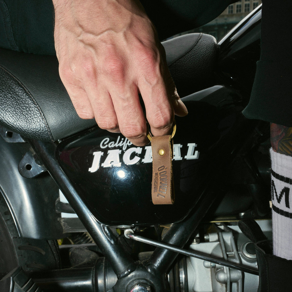 Leder Keychain