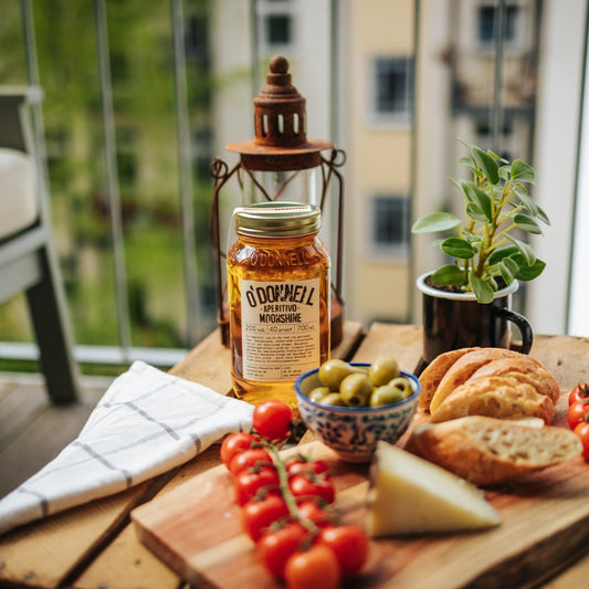 Aperitivo gedeckter Tisch