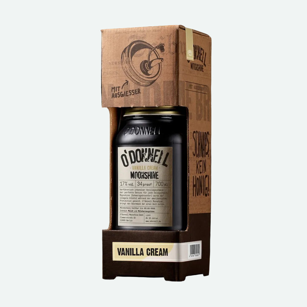 O’Donnell Moonshine Vanilla Cream 700ml - Creme Likör im Geschenkset