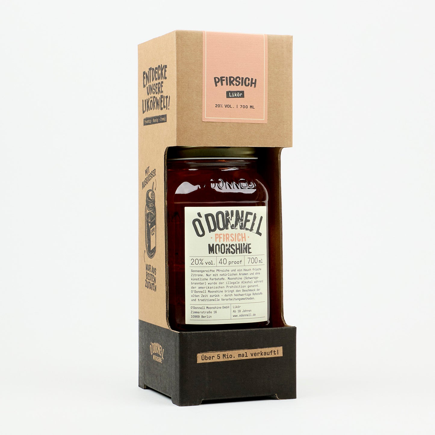 O'Donnell Moonshine Pfirsich im Starter Set