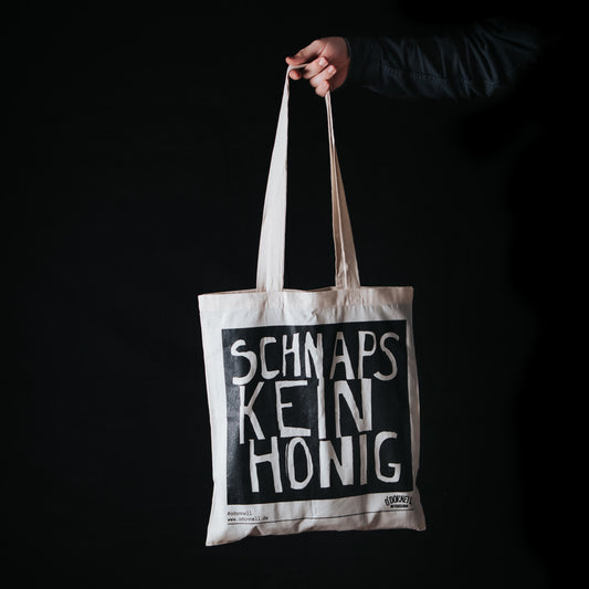 Jutebeutel - Schnaps kein Honig