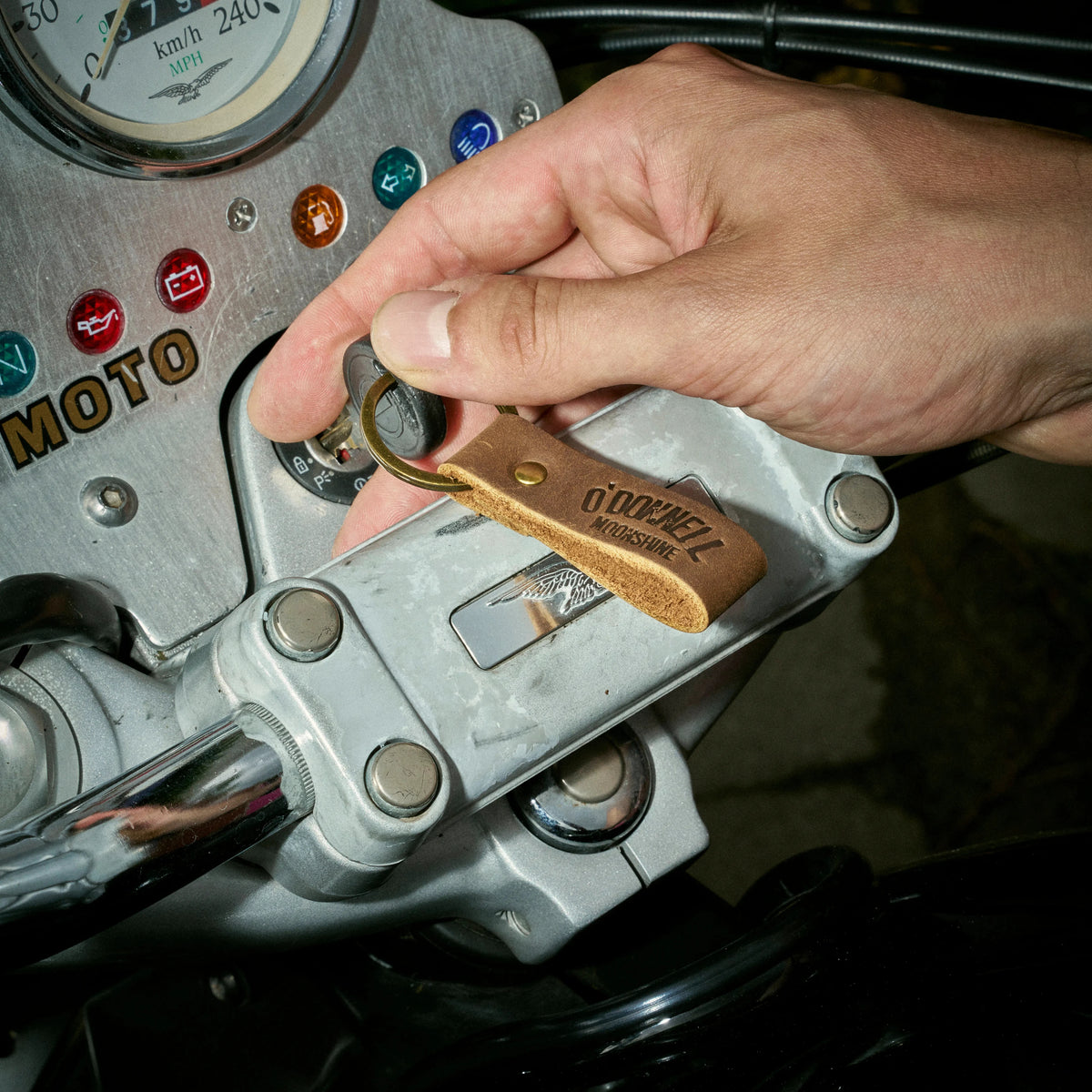 Leder Keychain