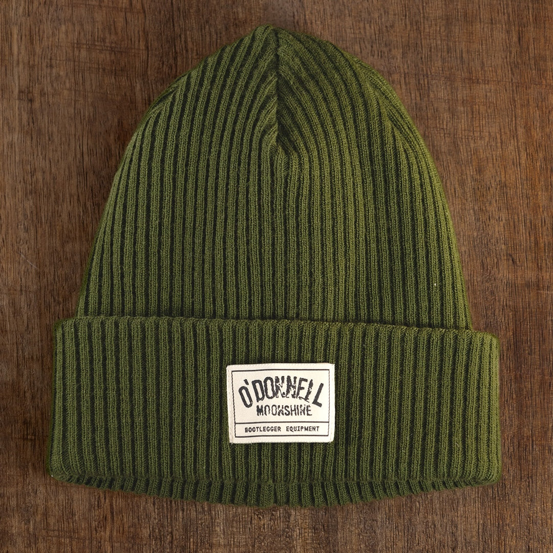 O’Donnell Moonshine Österreich Grüne Mütze / Beanie mit Logo - Bootlegger Equipment