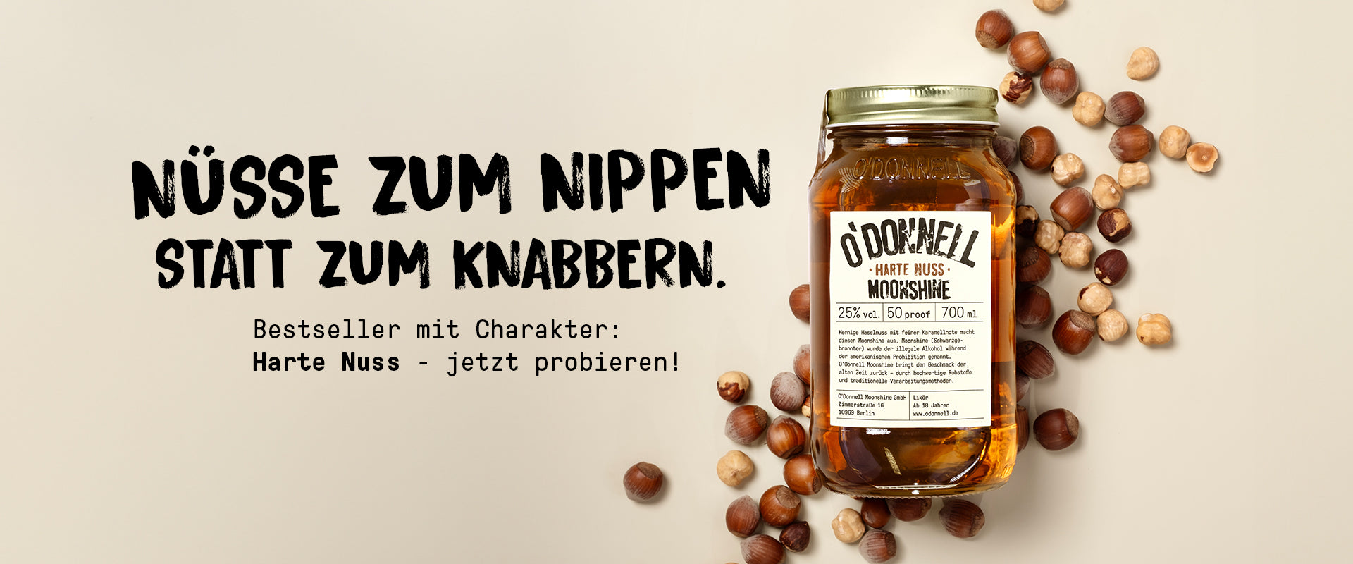 Nusse Zum nippen statt zum knabbern. Harte Nuss