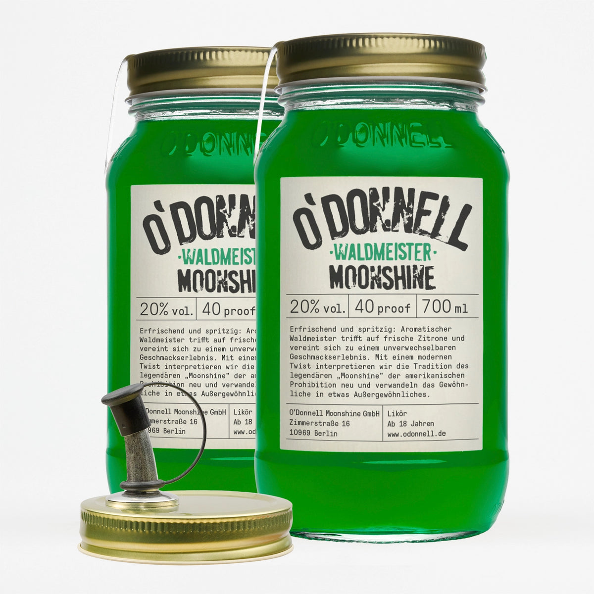 Das O'Donnell Moonshine Waldmeister 2er Bundle.